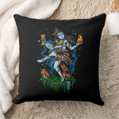 Lord Shiva Nataraja Dancing Hindu Gott Kissen (Decke)