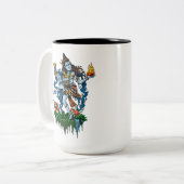Lord Shiva Nataraja Dancing Hindu Gott Zweifarbige Tasse (Vorderseite Links)