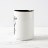 Lord Shiva Nataraja Dancing Hindu Gott Zweifarbige Tasse (Mittel)