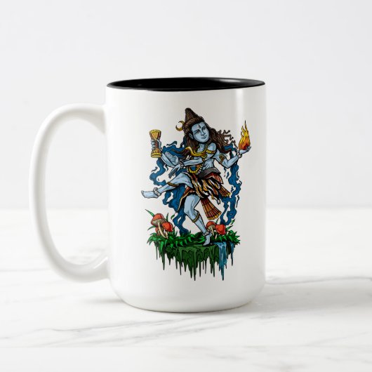 Lord Shiva Nataraja Dancing Hindu Gott Zweifarbige Tasse (Links)