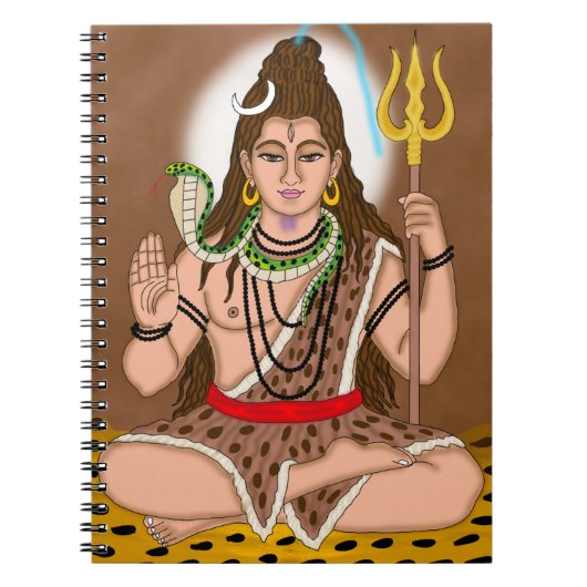 Lord Shiva Notebook Notizblock (Vorderseite)