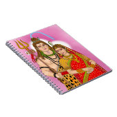 Lord Shiva Parvati Notebook Notizblock (Rechte Seite)