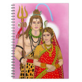 Lord Shiva Parvati Notebook Notizblock (Vorderseite)
