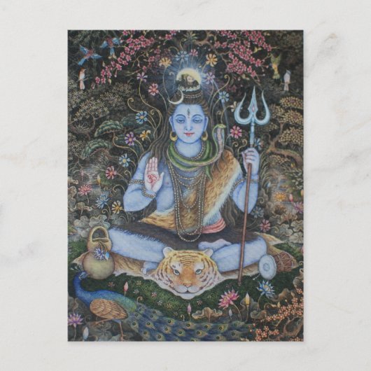 Lord Shiva Post Card Postkarte (Vorderseite)