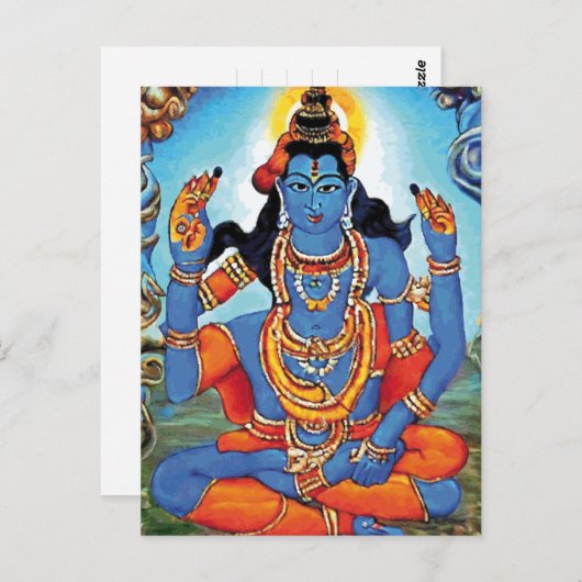 Lord Shiva - Postcard Postkarte (Vorne/Hinten)