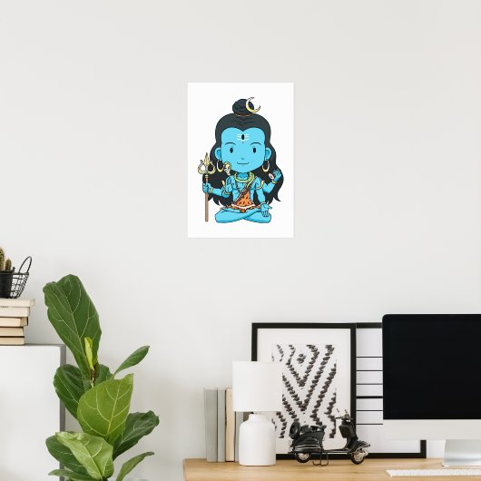 Lord Shiva Poster (Heimbüro)
