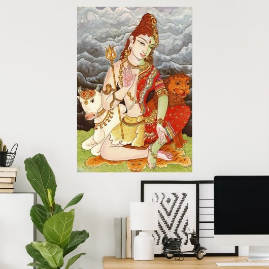Lord Shiva Poster (Heimbüro)