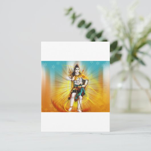 LORD SHIVA POSTKARTE (Stehend Vorderseite)