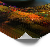 Lord Shiva Print: Moderne Abstrakte Visionskunst Poster (Ecke)