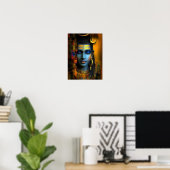 Lord Shiva Print: Moderne Abstrakte Visionskunst Poster (Heimbüro)