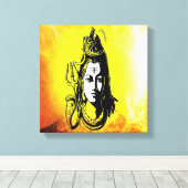 Lord Shiva schöne Gemälde auf Leinwand (Insitu (Holzboden))