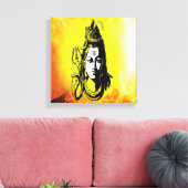 Lord Shiva schöne Gemälde auf Leinwand (Insitu (Wohnzimmer))