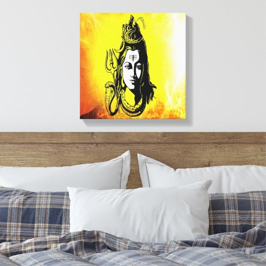 Lord Shiva schöne Gemälde auf Leinwand (Insitu (Schlafzimmer))