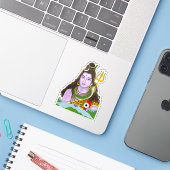 Lord Shiva Sticker (Laptop mit iPhone)