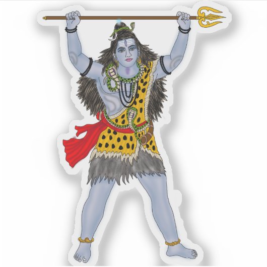 Lord Shiva Sticker (Vorderseite)