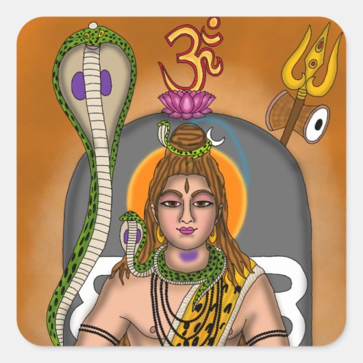 Lord Shiva Sticker (Vorderseite)