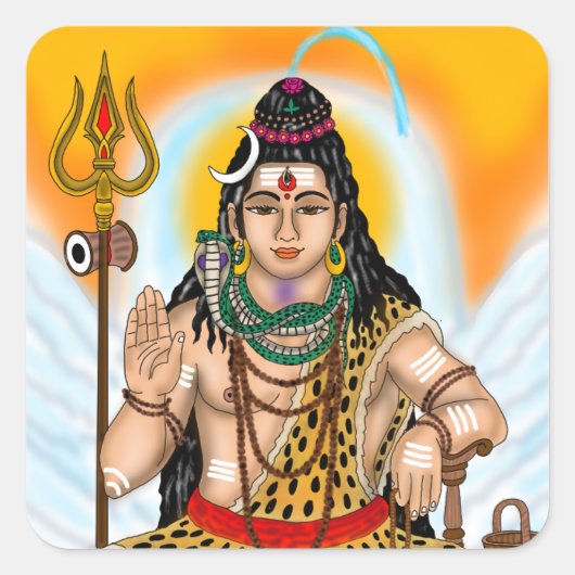 Lord Shiva Sticker (Vorderseite)