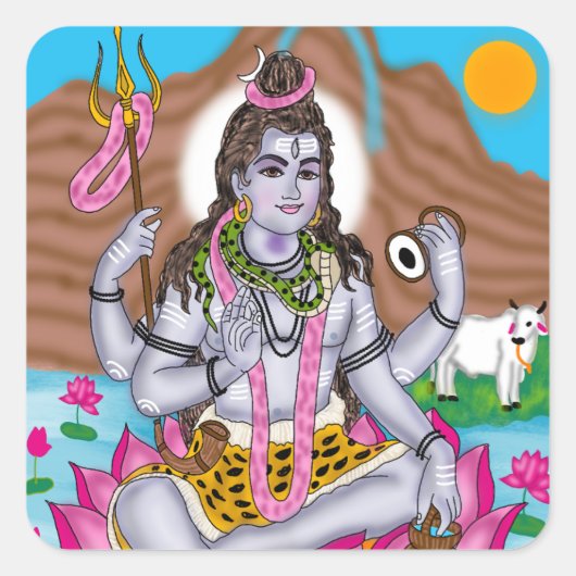 Lord Shiva Stickers (Vorderseite)