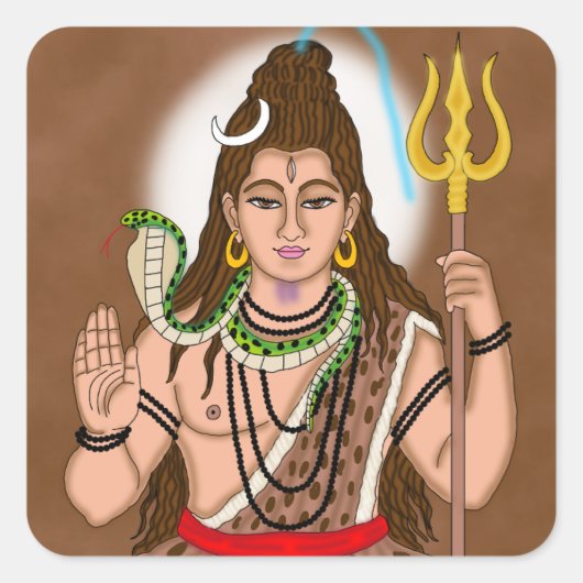Lord Shiva Stickers (Vorderseite)
