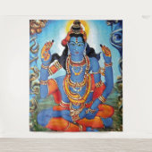 Lord Shiva - Tapestry Wandteppich (Vorderseite)