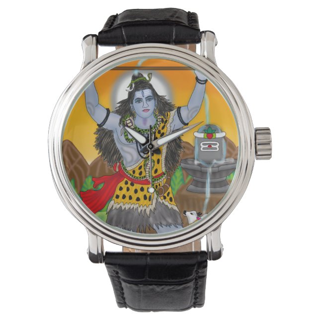 Lord Shiva-Uhr Armbanduhr (Vorderseite)