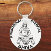 Lord Shiva, urzeitlicher ewiger indischer Gott Schlüsselanhänger (Vorderseite)
