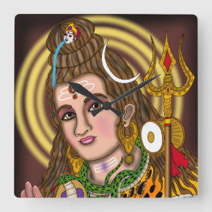 Lord Shiva Wanduhr