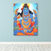 Lord Shiva - Wrapped Canvas Leinwanddruck (Insitu (Holzboden))