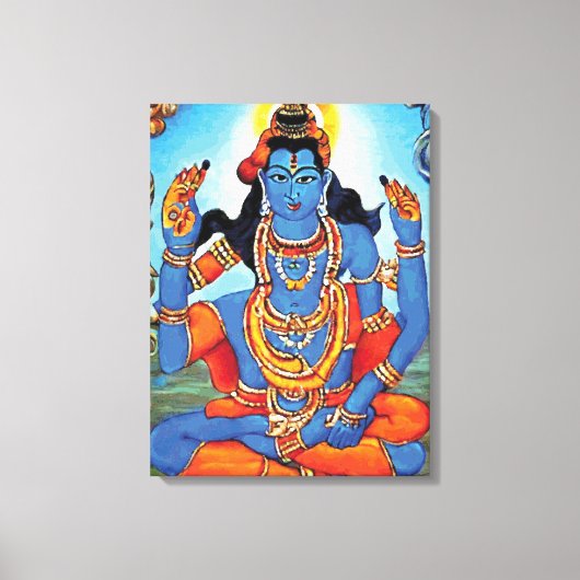 Lord Shiva - Wrapped Canvas Leinwanddruck (Vorderseite)