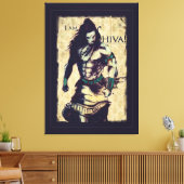 Lord Shiva - Wrapped Canvas Leinwanddruck (Insitu (Wohnzimmer))
