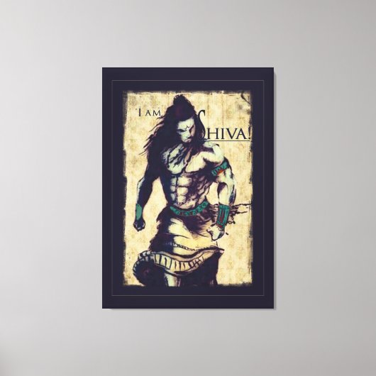 Lord Shiva - Wrapped Canvas Leinwanddruck (Vorderseite)