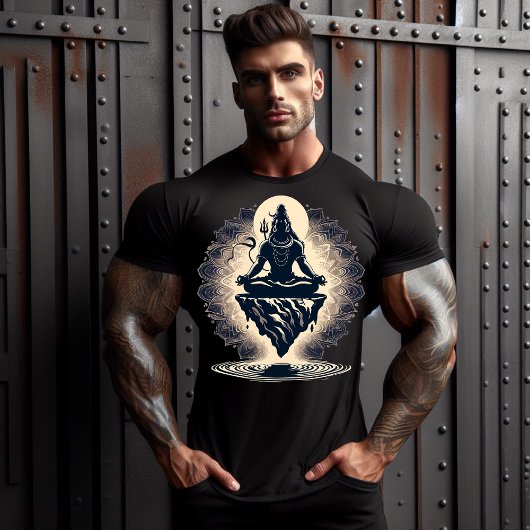 Lord Shiva Yogi Illustration T-Shirt