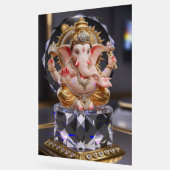 Lord Shree Ganesha Crystal & Diamond Skulptur Acrylschild (Winkel)