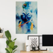 Lord Shree Krishna Artistic design Wall Art Poster (Heimbüro)