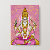 Lord Shukra Dev Knopf Button (Vorderseite)