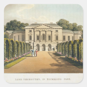 Lord Sidmouths, in Richmond-Park, 'von den Quadratischer Aufkleber