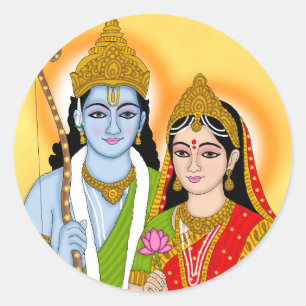 Lord Sita Ram Aufkleber – Göttlicher spiritueller 