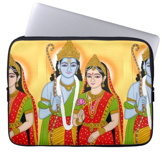 Lord Sita Ram Laptop Case – Divine Protection for (Vorderseite)