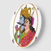 Lord SitaRam Clock Große Wanduhr (Winkel)