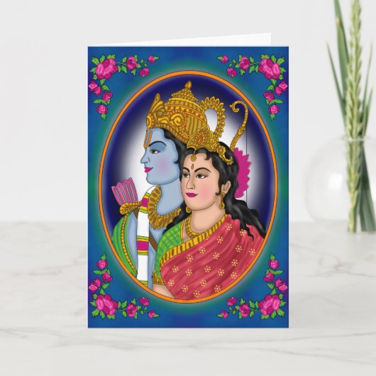 Lord Sitaram Greeting Card Karte (Vorderseite)