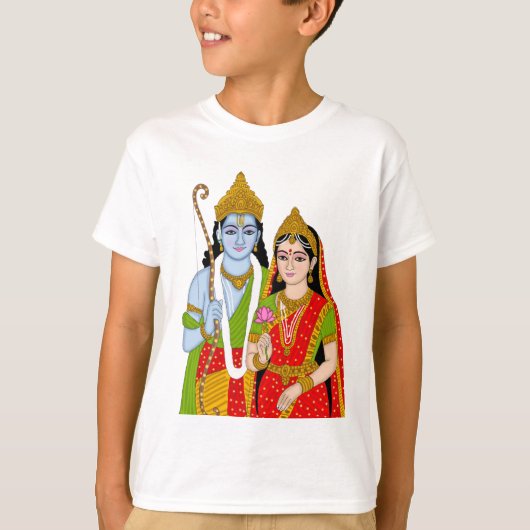 Lord Sitaram T-Shirt – Devotional Wear for Daily & (Vorderseite)