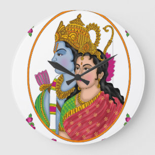 Lord SitaRam-Uhr Große Wanduhr