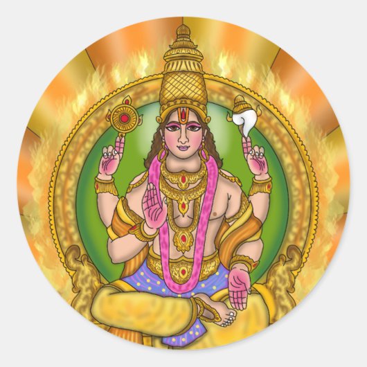 Lord Sun (Surya) Astrologie-Aufkleber Runder Aufkleber (Vorderseite)