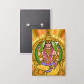 Lord Sun (Surya) Astrologie-Button Button (Vorderseite/Rückseite)