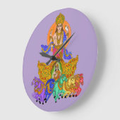 Lord Surya Phone Clock Große Wanduhr (Winkel)