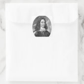Lord Thomas Fairfax Illustration Quadratischer Aufkleber (Tasche)