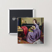 Lord, Thy wird, 1855 getan (Öl auf Leinwand) Button (Vorne & Hinten)