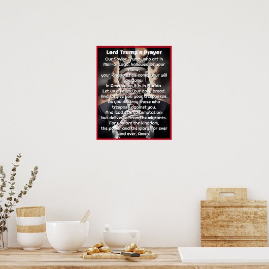 Lord Trumps Gebet für die MAGA Poster (Küche)