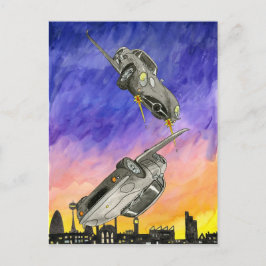 Lord Vernon, der Pan von Hamgee ausübt Postkarte