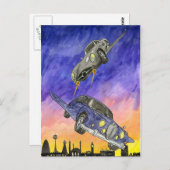 Lord Vernon verfolgt die Mervinettes Postkarte (Vorne/Hinten)